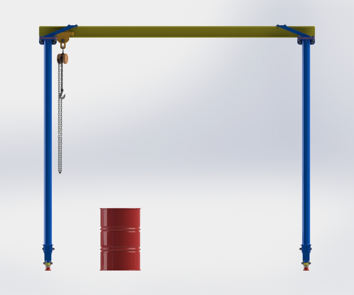 用SolidWorks軟件設(shè)計(jì)一款逼真的門式起重機(jī)