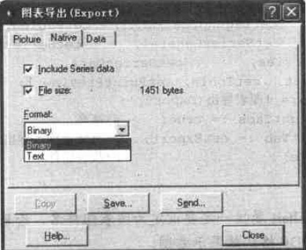 圖表導(dǎo)出（Export）對(duì)話框的Native選項(xiàng)卡