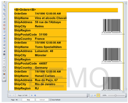 Stimulsoft Reports.Wpf,報表檢測器,數(shù)據(jù)源,訂單,修復(fù)報表