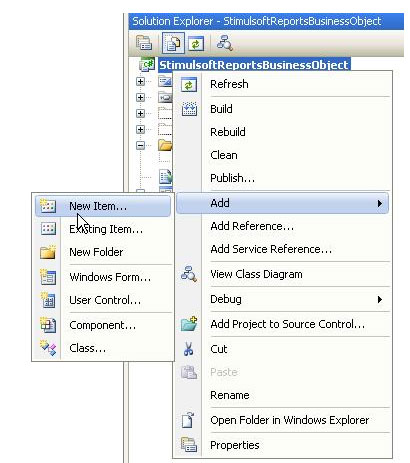 Stimulsoft reporting，Business Objects，智能報表，報表設計器，商業對象，實體模型